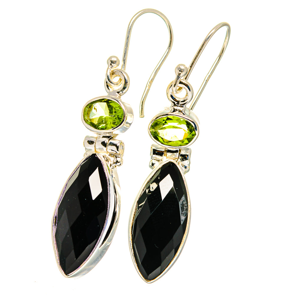 Black Onyx Earrings handcrafted by Anasilvercos - EARR422460