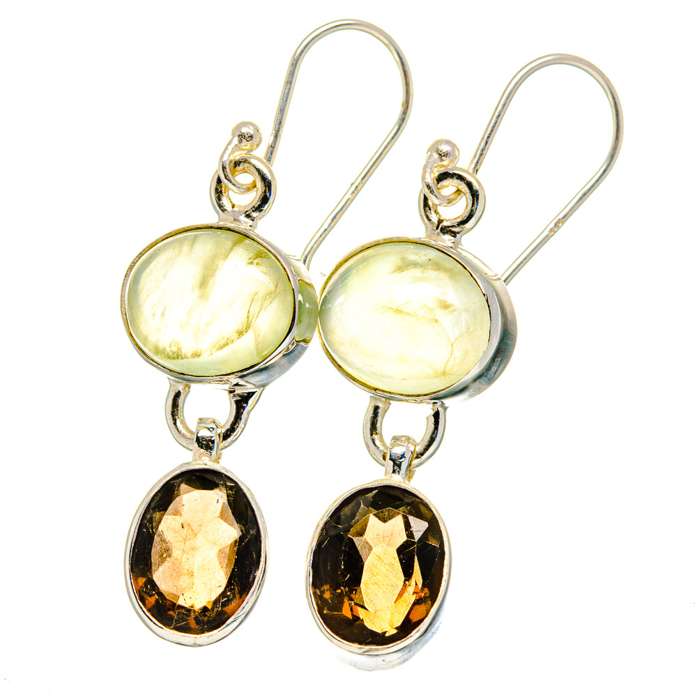Prehnite Earrings handcrafted by Anasilvercos - EARR422462
