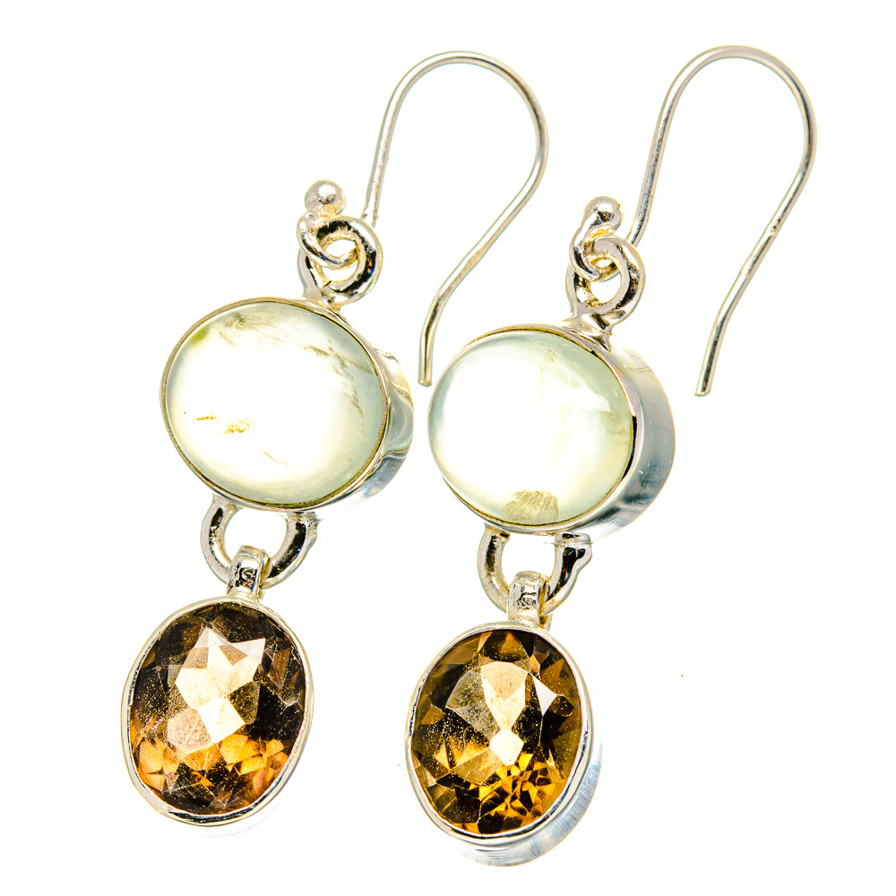Prehnite Earrings handcrafted by Anasilvercos - EARR422474
