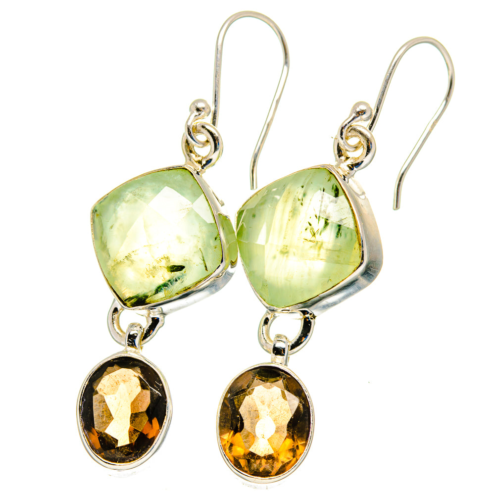 Prehnite Earrings handcrafted by Anasilvercos - EARR422488