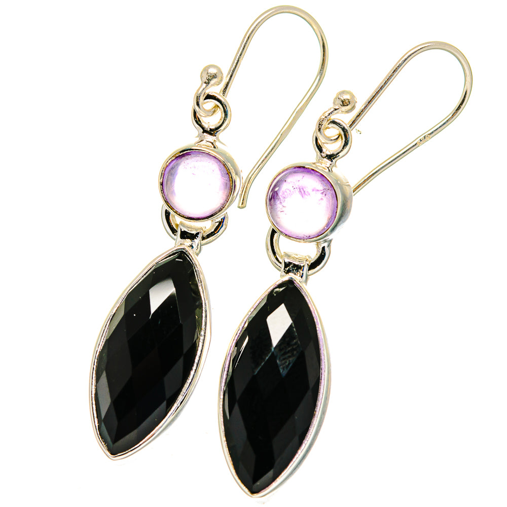 Black Onyx Earrings handcrafted by Anasilvercos - EARR422493