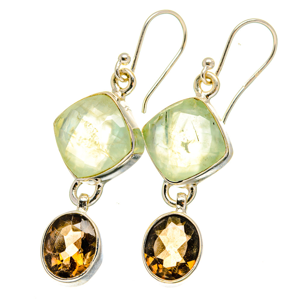 Prehnite Earrings handcrafted by Anasilvercos - EARR422500
