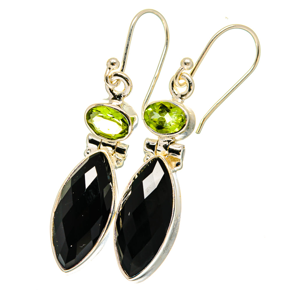 Black Onyx Earrings handcrafted by Anasilvercos - EARR422501