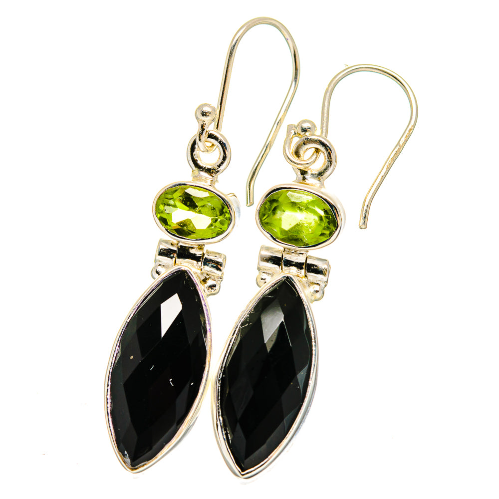 Black Onyx Earrings handcrafted by Anasilvercos - EARR422504