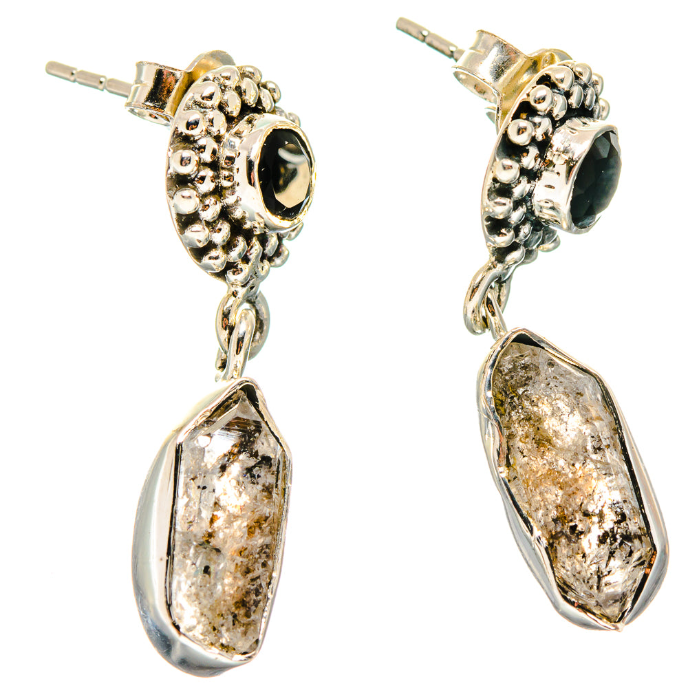 Herkimer Diamond Earrings handcrafted by Anasilvercos - EARR422527