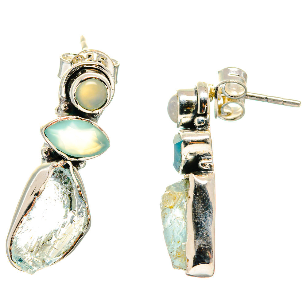 Aquamarine Earrings handcrafted by Anasilvercos - EARR422530