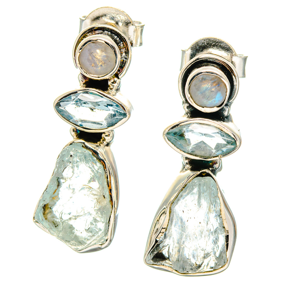 Aquamarine Earrings handcrafted by Anasilvercos - EARR422536