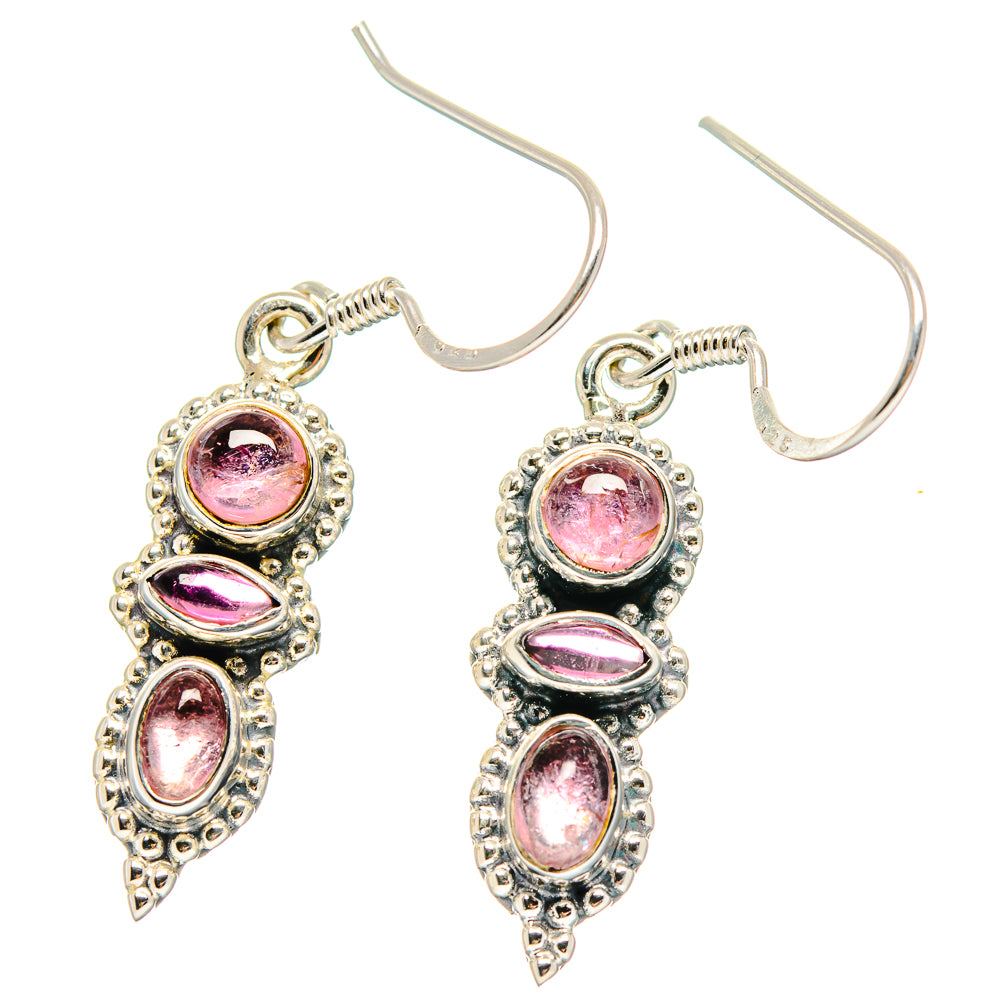 Pink Tourmaline Earrings handcrafted by Anasilvercos - EARR422568