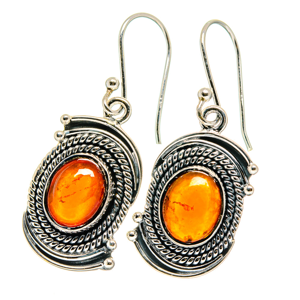 Carnelian Earrings handcrafted by Anasilvercos - EARR422584
