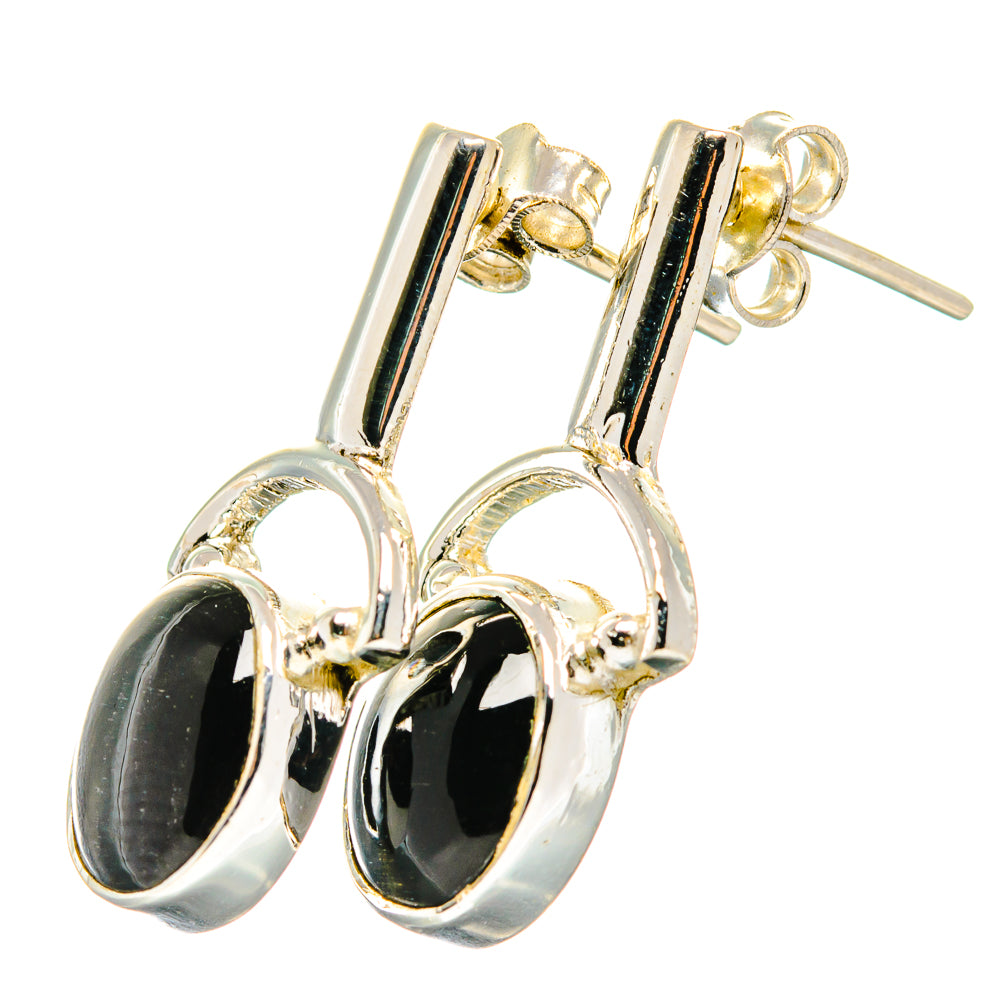 Black Onyx Earrings handcrafted by Anasilvercos - EARR422585