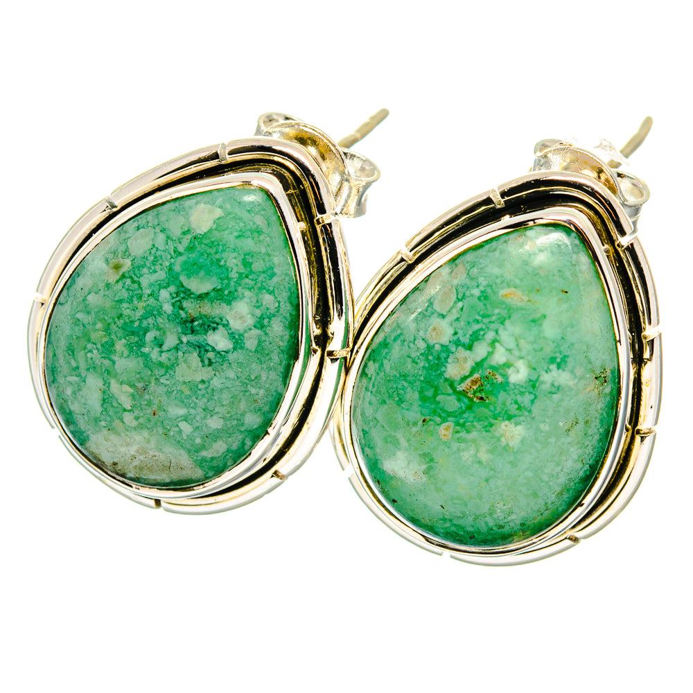 Amazonite Earrings handcrafted by Anasilvercos - EARR422611