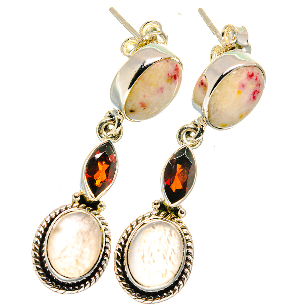 Thulite Earrings handcrafted by Anasilvercos - EARR422618