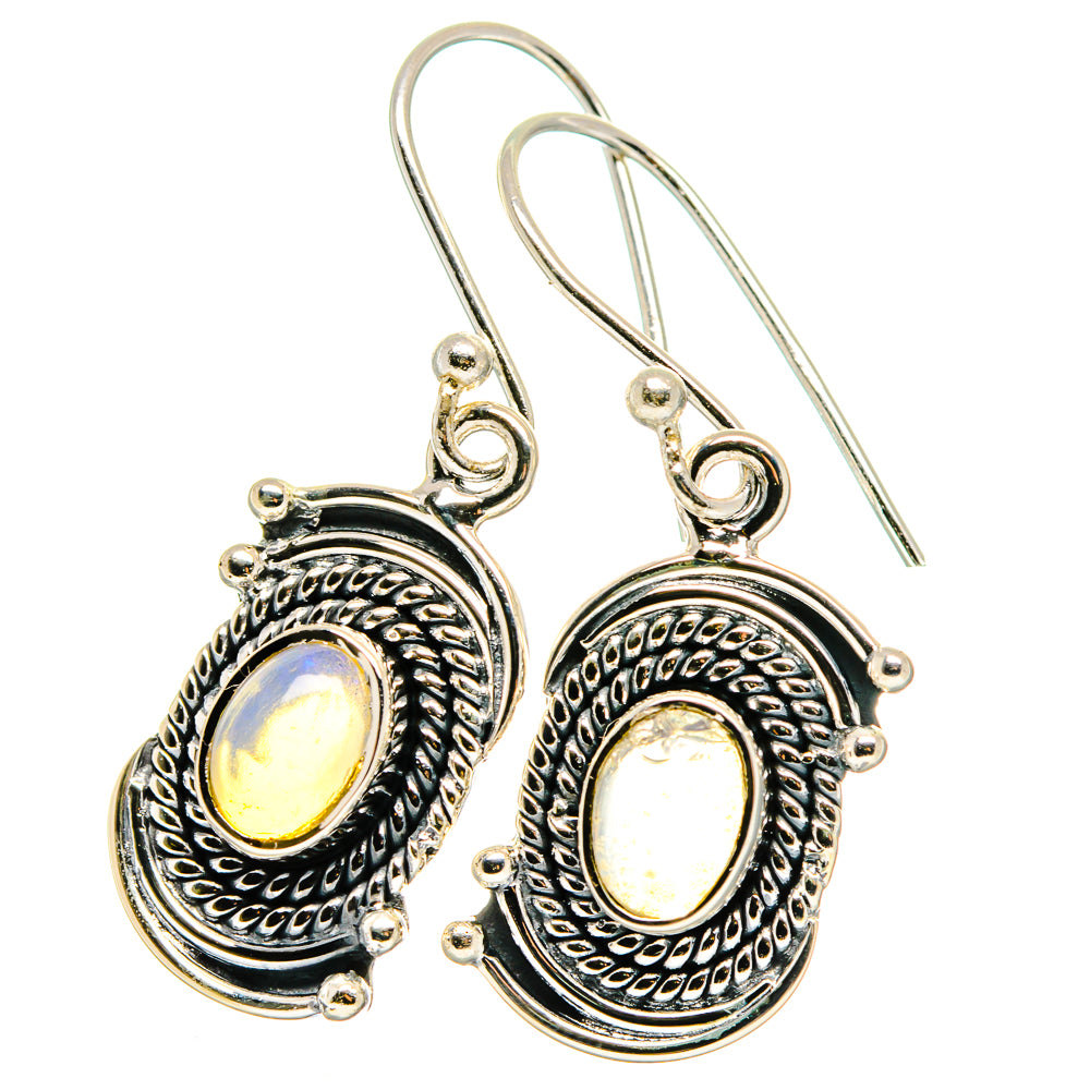 Ethiopian Opal Earrings handcrafted by Anasilvercos - EARR422624