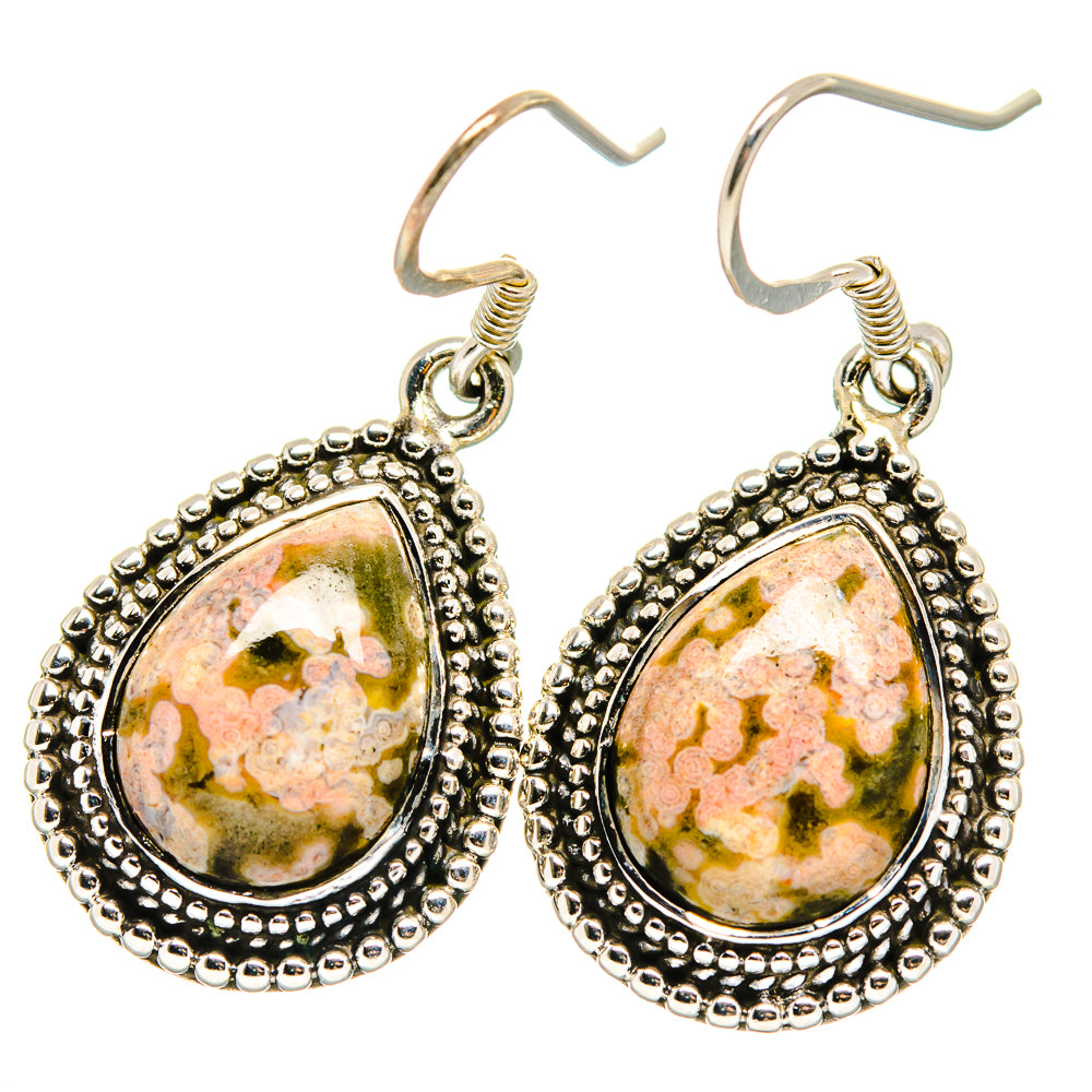 Ocean Jasper Earrings handcrafted by Anasilvercos - EARR422644