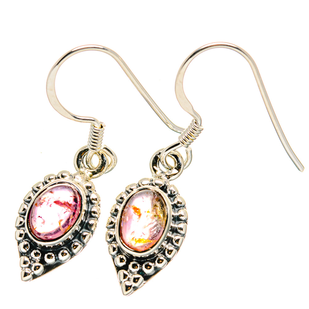 Pink Tourmaline Earrings handcrafted by Anasilvercos - EARR422666