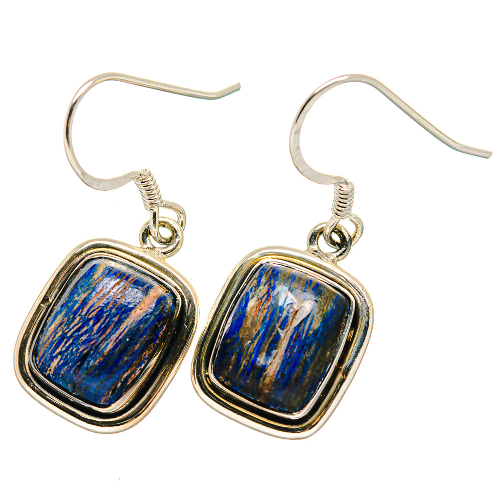 Azurite Earrings handcrafted by Anasilvercos - EARR422667