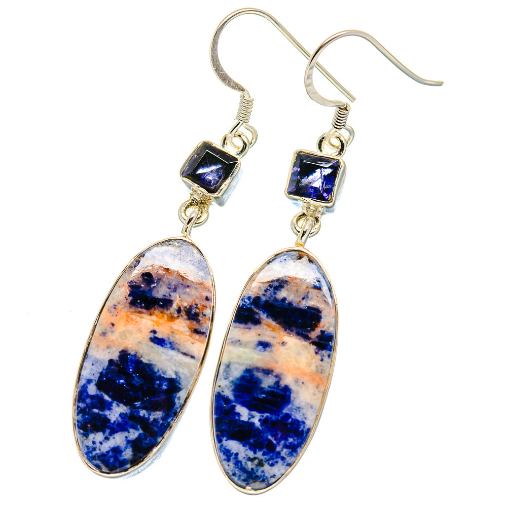 Sodalite Earrings handcrafted by Anasilvercos - EARR422674