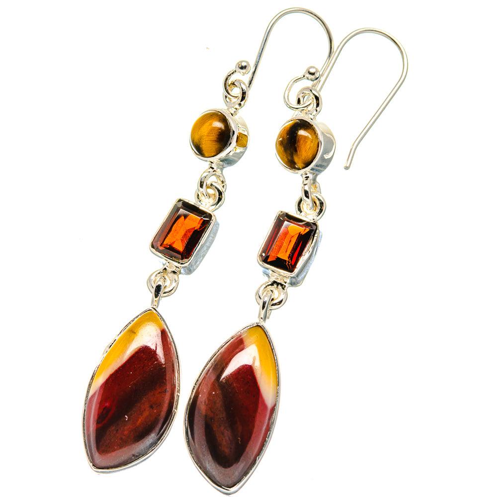 Mookaite Earrings handcrafted by Anasilvercos - EARR422681