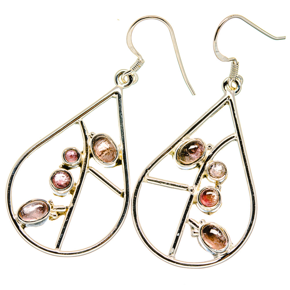 Pink Tourmaline Earrings handcrafted by Anasilvercos - EARR422682