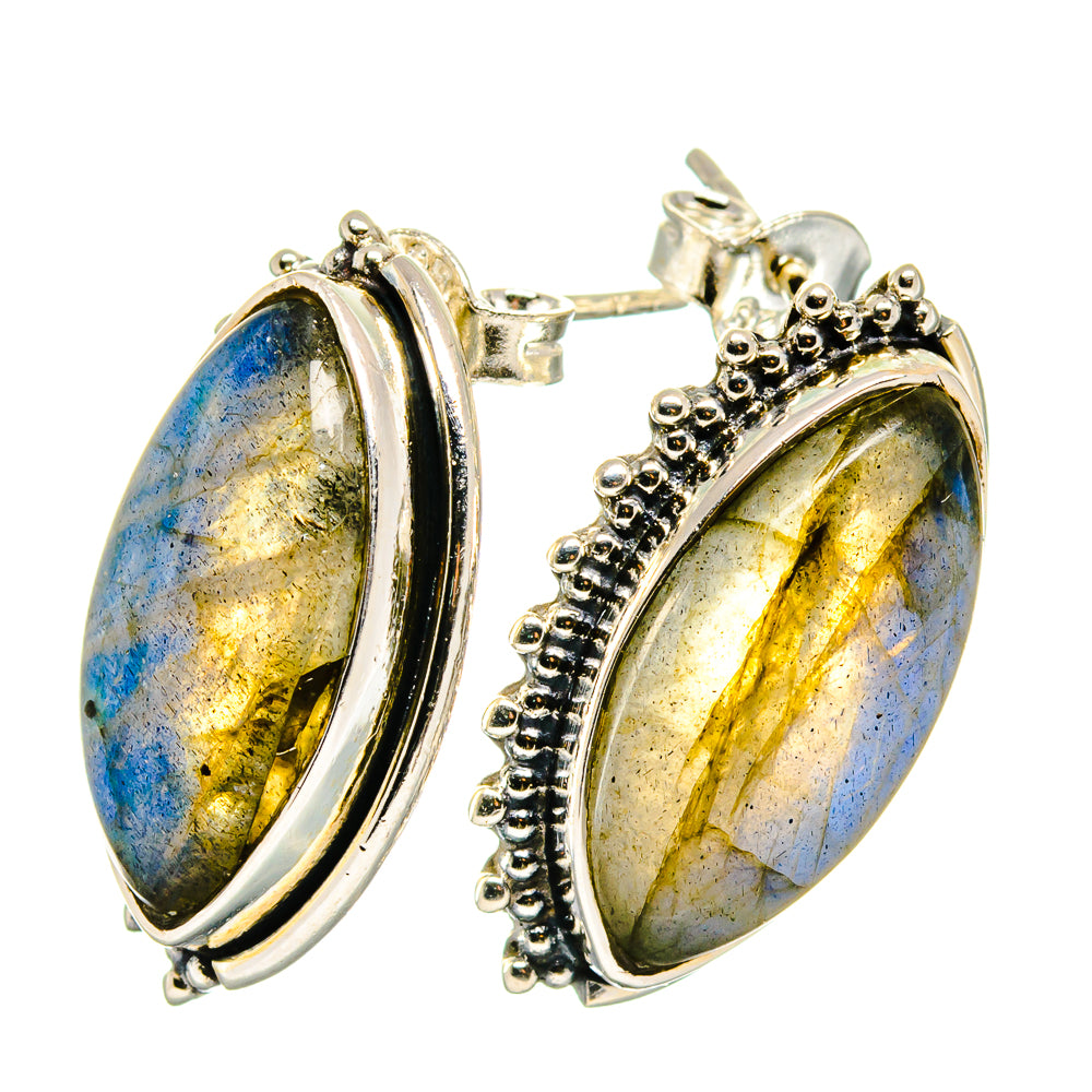 Labradorite Earrings handcrafted by Anasilvercos - EARR422683