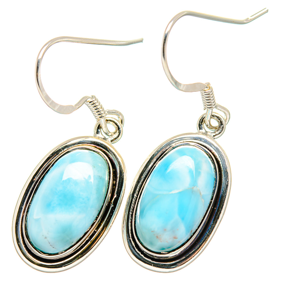 Larimar Earrings handcrafted by Anasilvercos - EARR422689