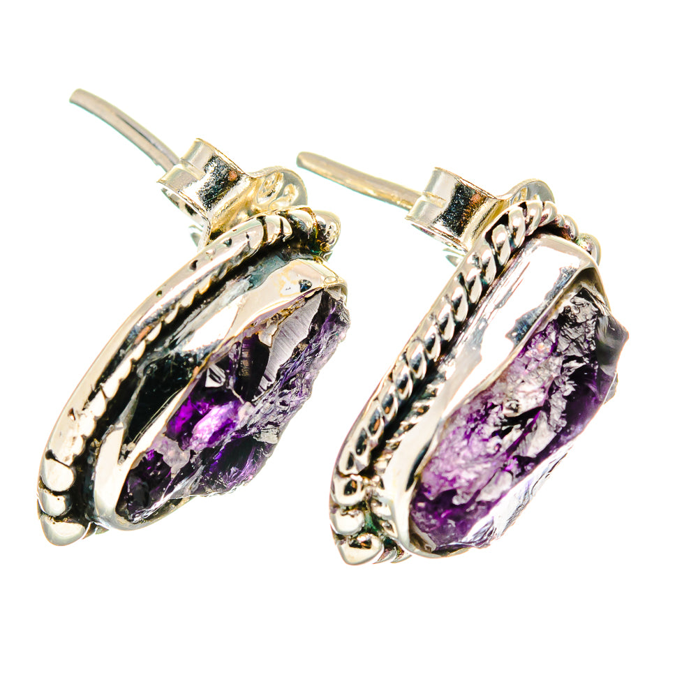 Amethyst Earrings handcrafted by Anasilvercos - EARR422690