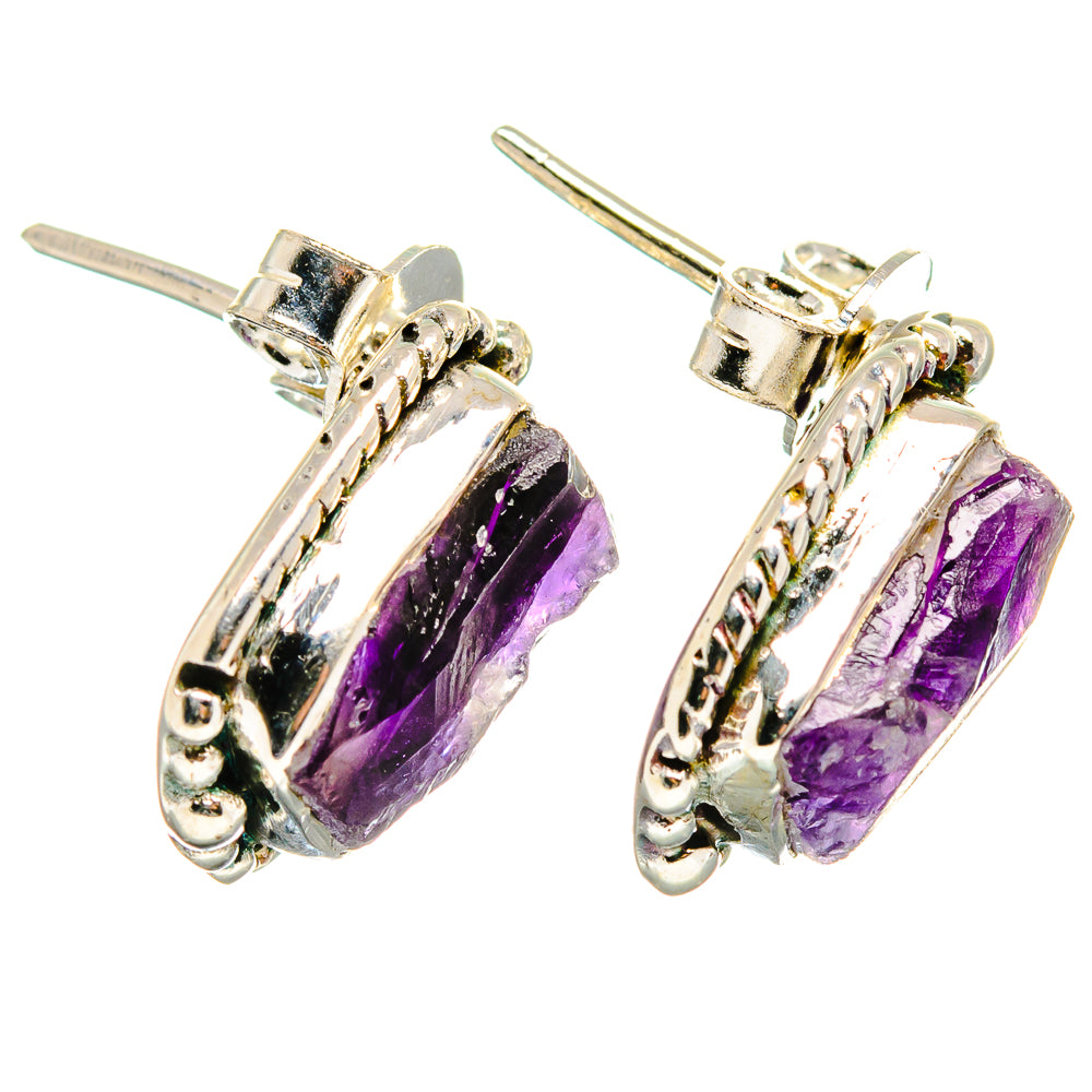 Amethyst Earrings handcrafted by Anasilvercos - EARR422692