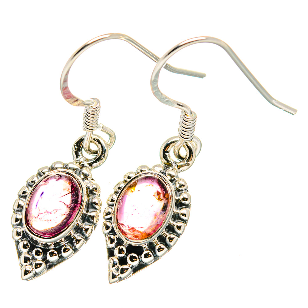 Pink Tourmaline Earrings handcrafted by Anasilvercos - EARR422696