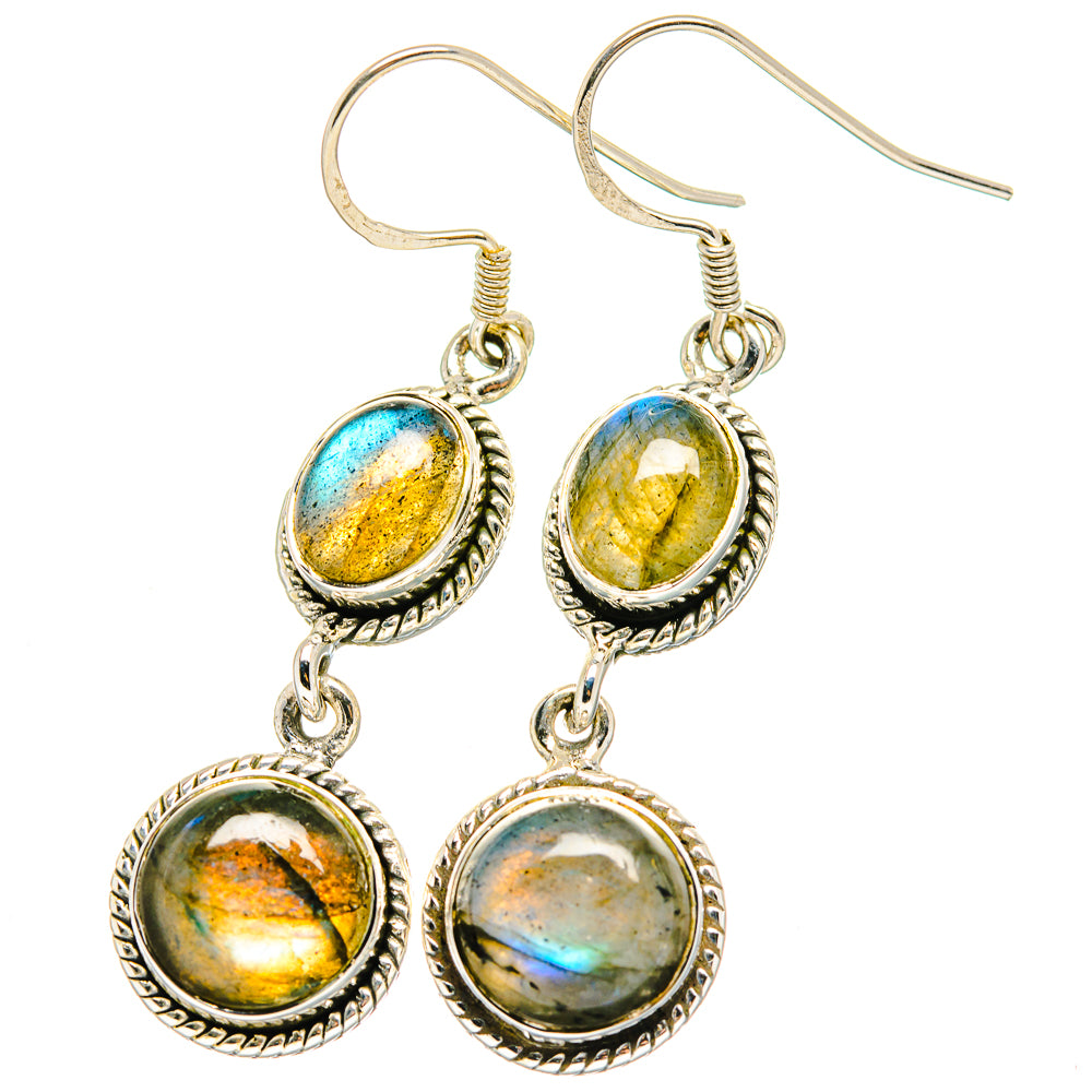 Labradorite Earrings handcrafted by Anasilvercos - EARR422703