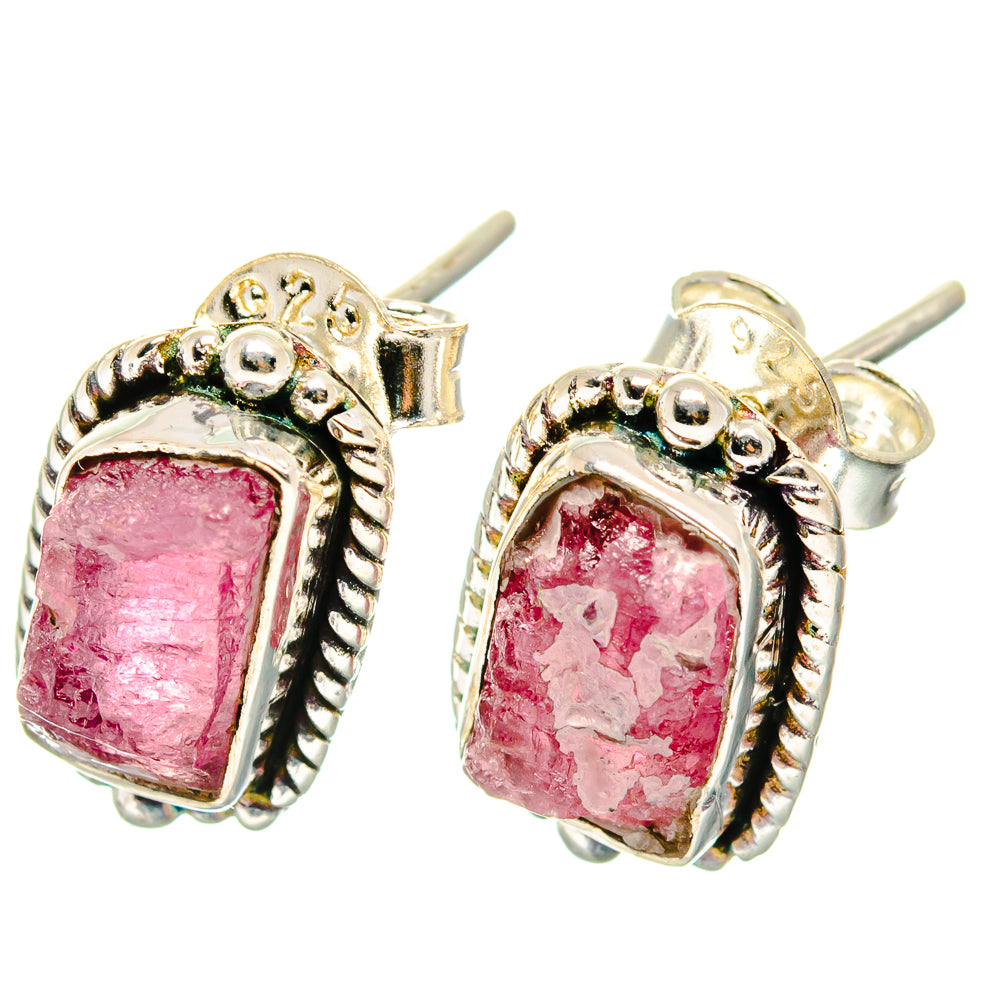 Pink Tourmaline Earrings handcrafted by Anasilvercos - EARR422720