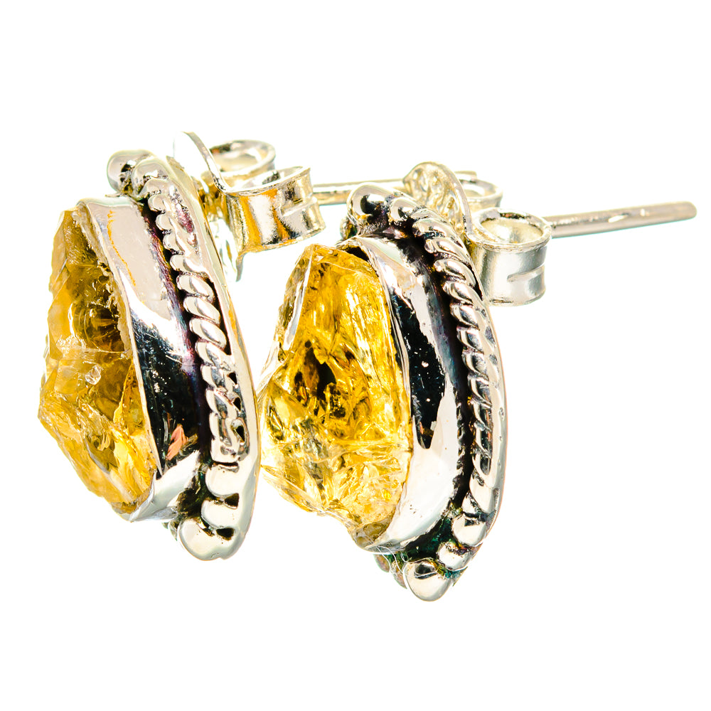 Citrine Earrings handcrafted by Anasilvercos - EARR422722