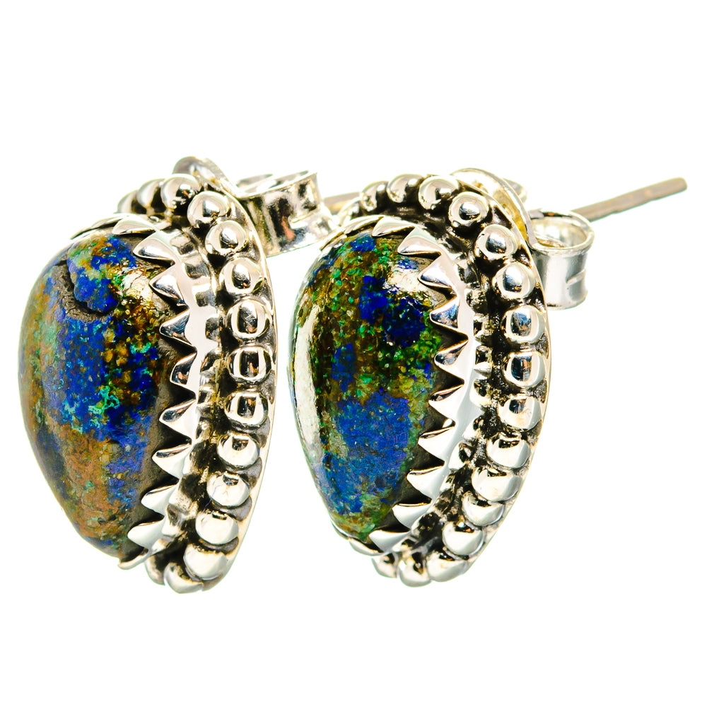 Azurite Earrings handcrafted by Anasilvercos - EARR422732