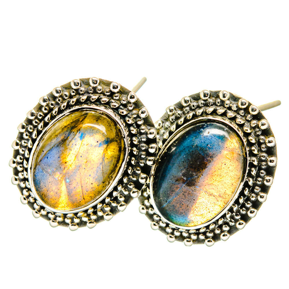 Labradorite Earrings handcrafted by Anasilvercos - EARR422747