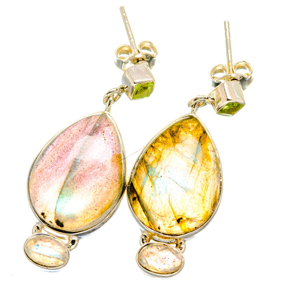 Labradorite Earrings handcrafted by Anasilvercos - EARR422752
