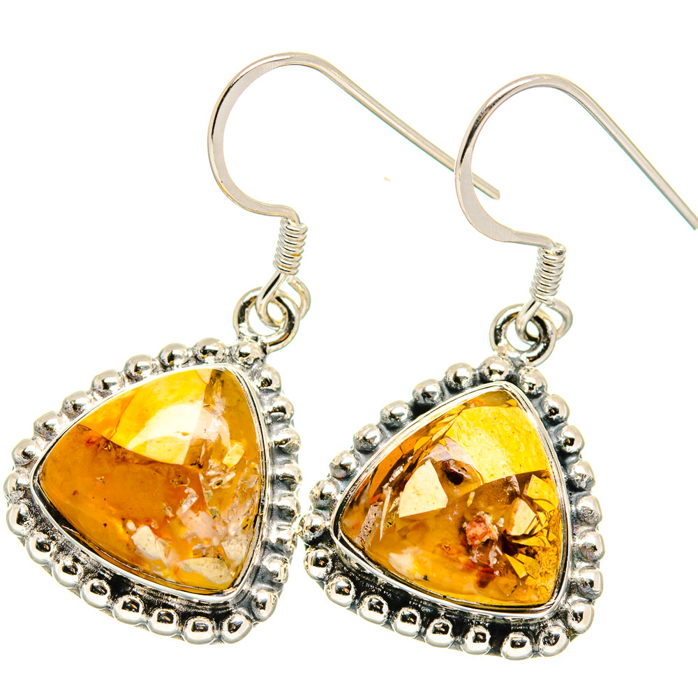 Brecciated Mookaite Earrings handcrafted by Anasilvercos - EARR422757