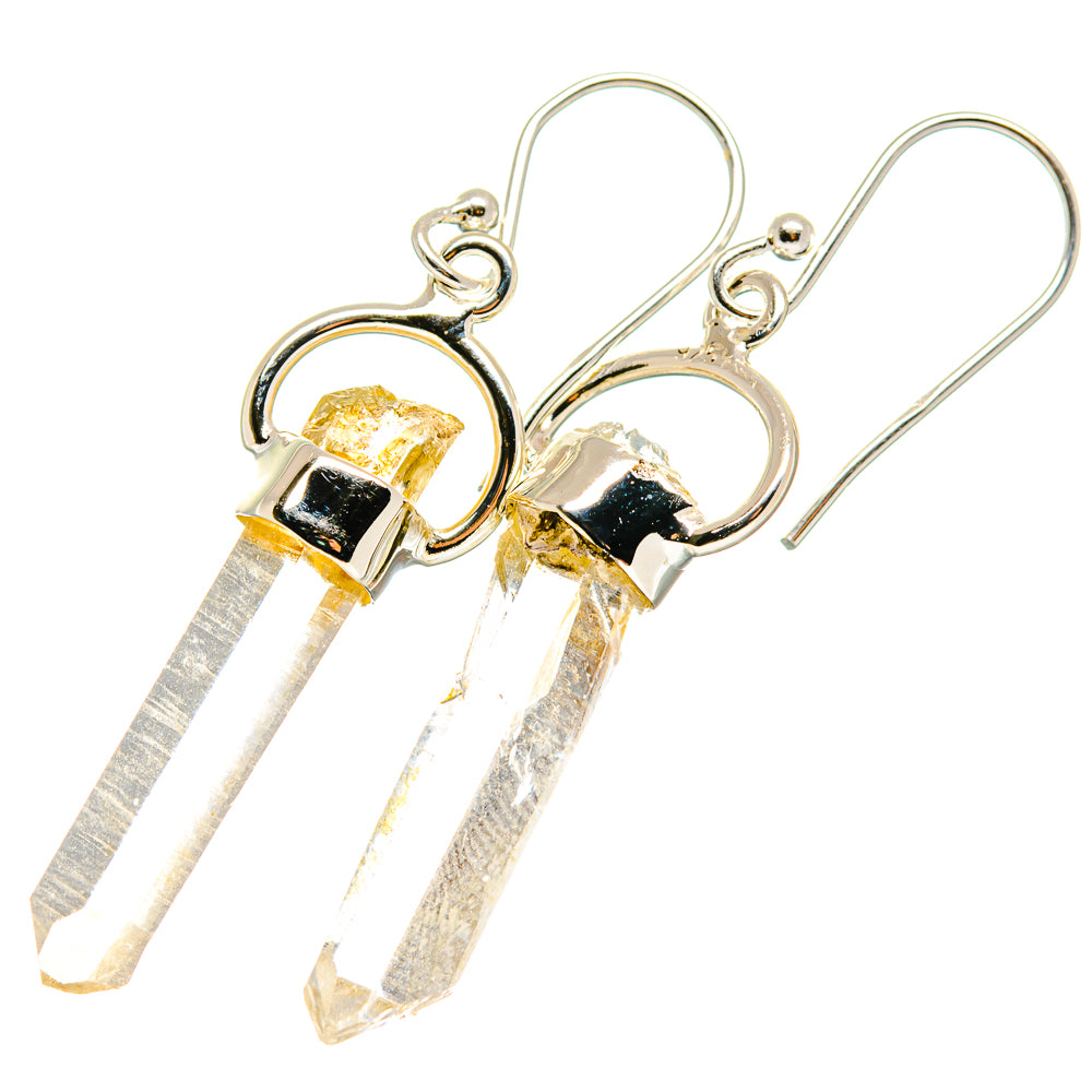 Herkimer Diamond Earrings handcrafted by Anasilvercos - EARR422771