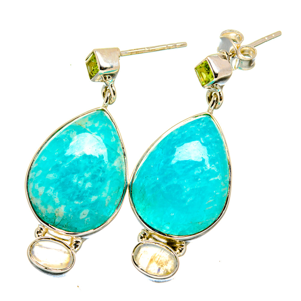 Amazonite Earrings handcrafted by Anasilvercos - EARR422779