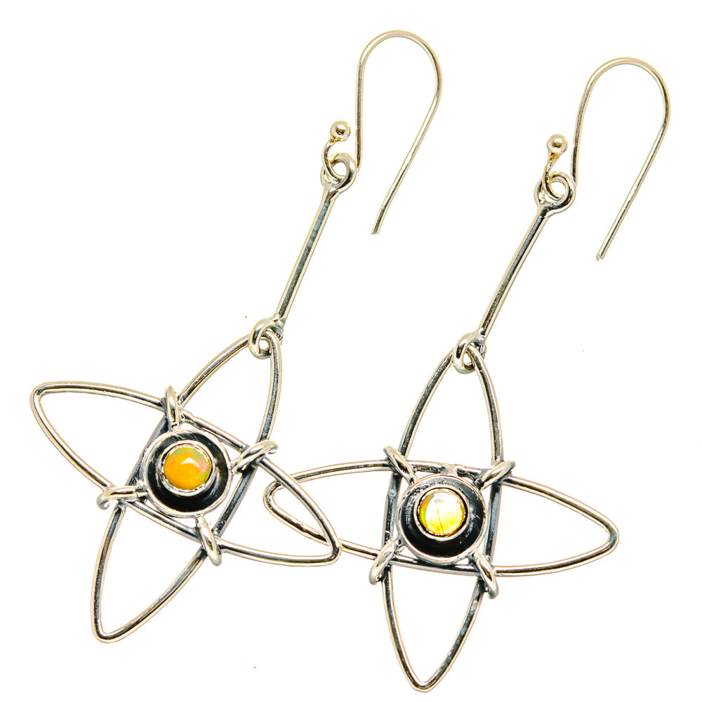 Ethiopian Opal Earrings handcrafted by Anasilvercos - EARR422781