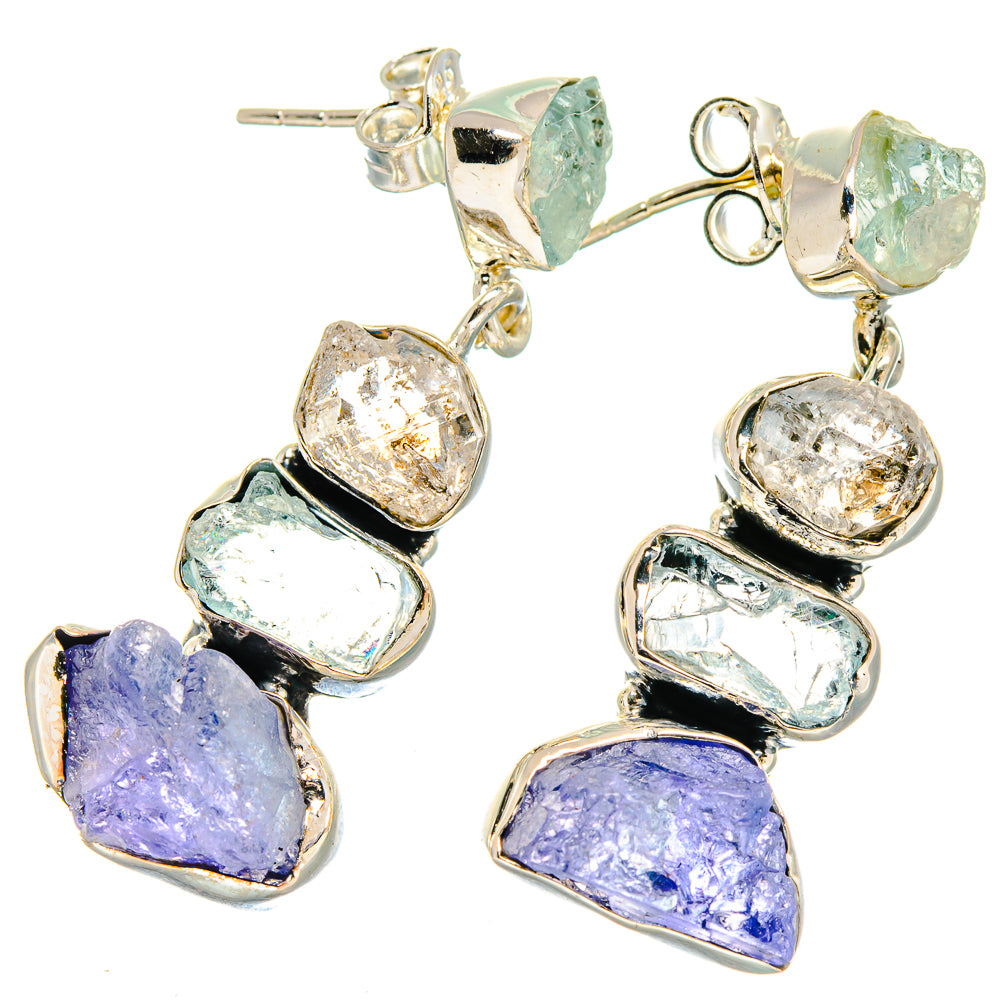 Tanzanite Earrings handcrafted by Anasilvercos - EARR422784