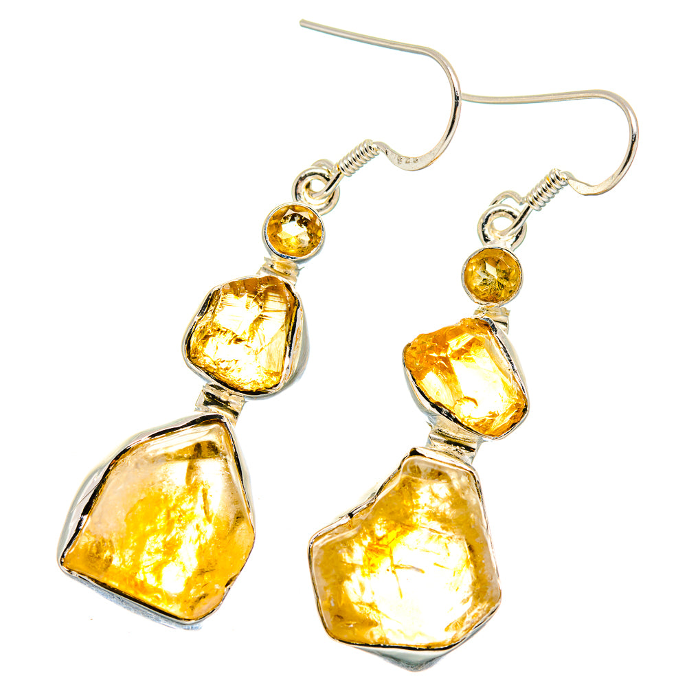 Citrine Earrings handcrafted by Anasilvercos - EARR422785