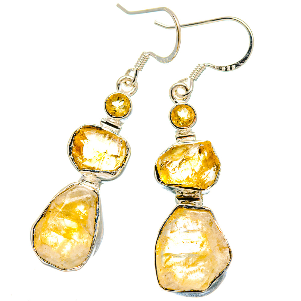 Citrine Earrings handcrafted by Anasilvercos - EARR422788