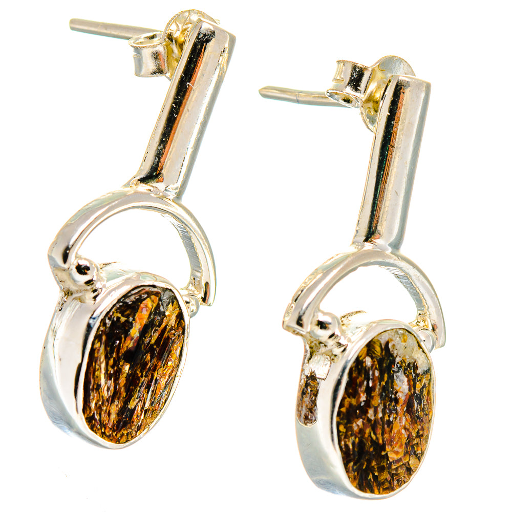Astrophyllite Earrings handcrafted by Anasilvercos - EARR422791