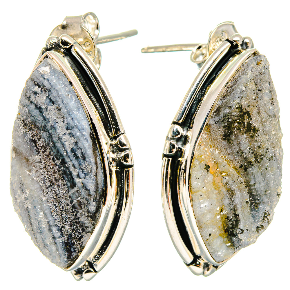 Desert Druzy Earrings handcrafted by Anasilvercos - EARR422792