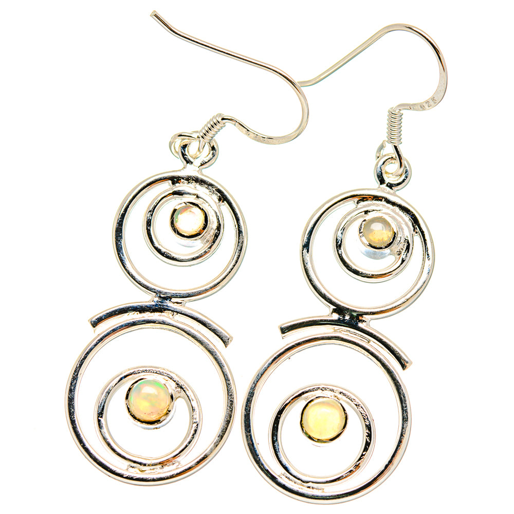 Ethiopian Opal Earrings handcrafted by Anasilvercos - EARR422796