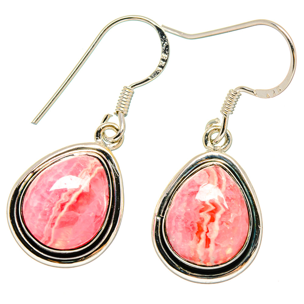 Rhodochrosite Earrings handcrafted by Anasilvercos - EARR422829