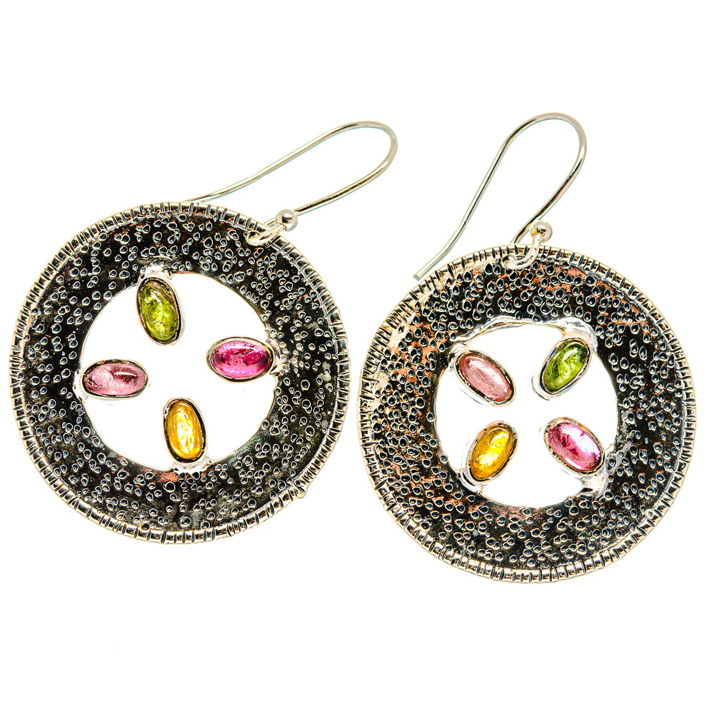 Pink Tourmaline Earrings handcrafted by Anasilvercos - EARR422836