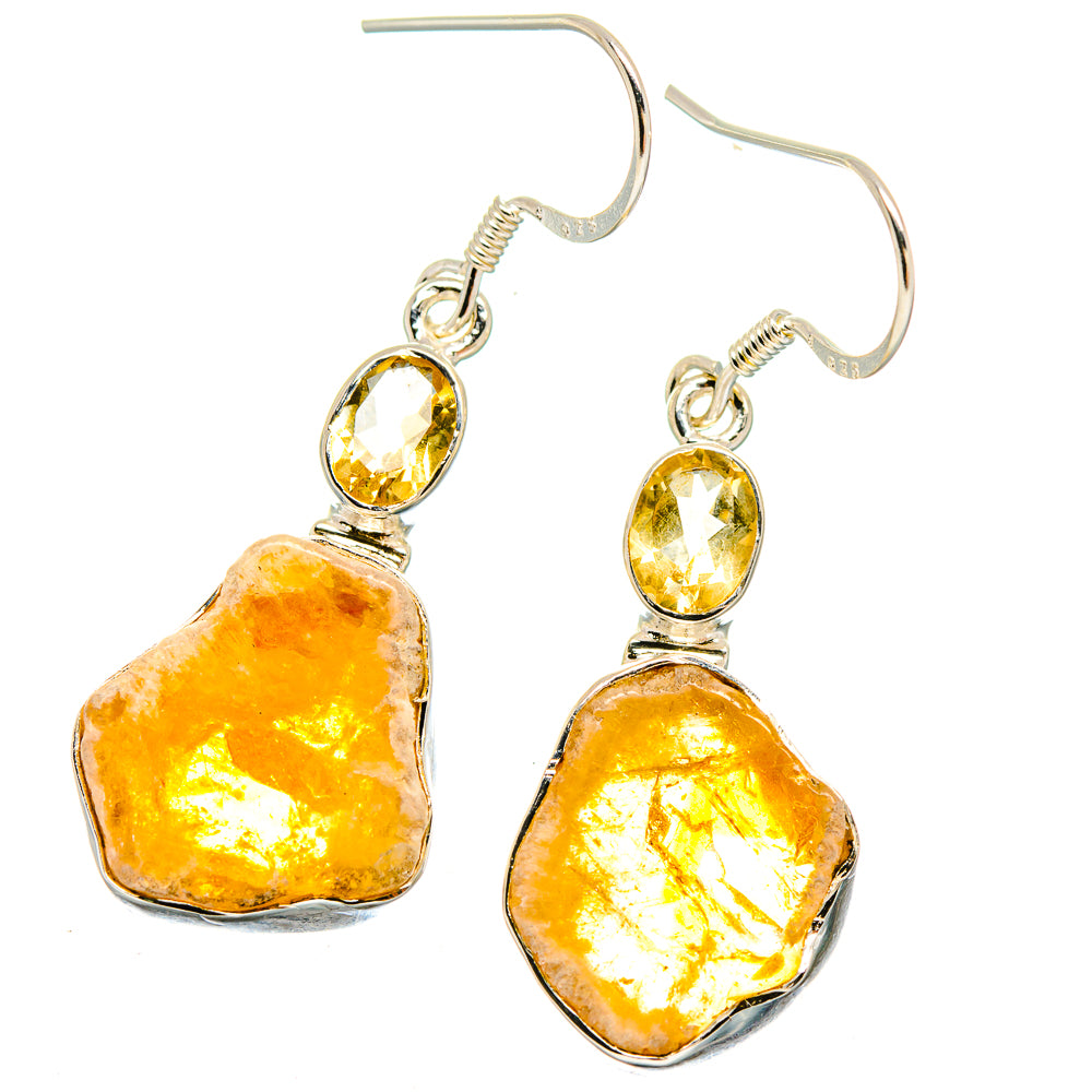 Citrine Earrings handcrafted by Anasilvercos - EARR422845