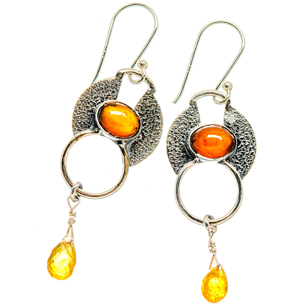 Carnelian Earrings handcrafted by Anasilvercos - EARR422848