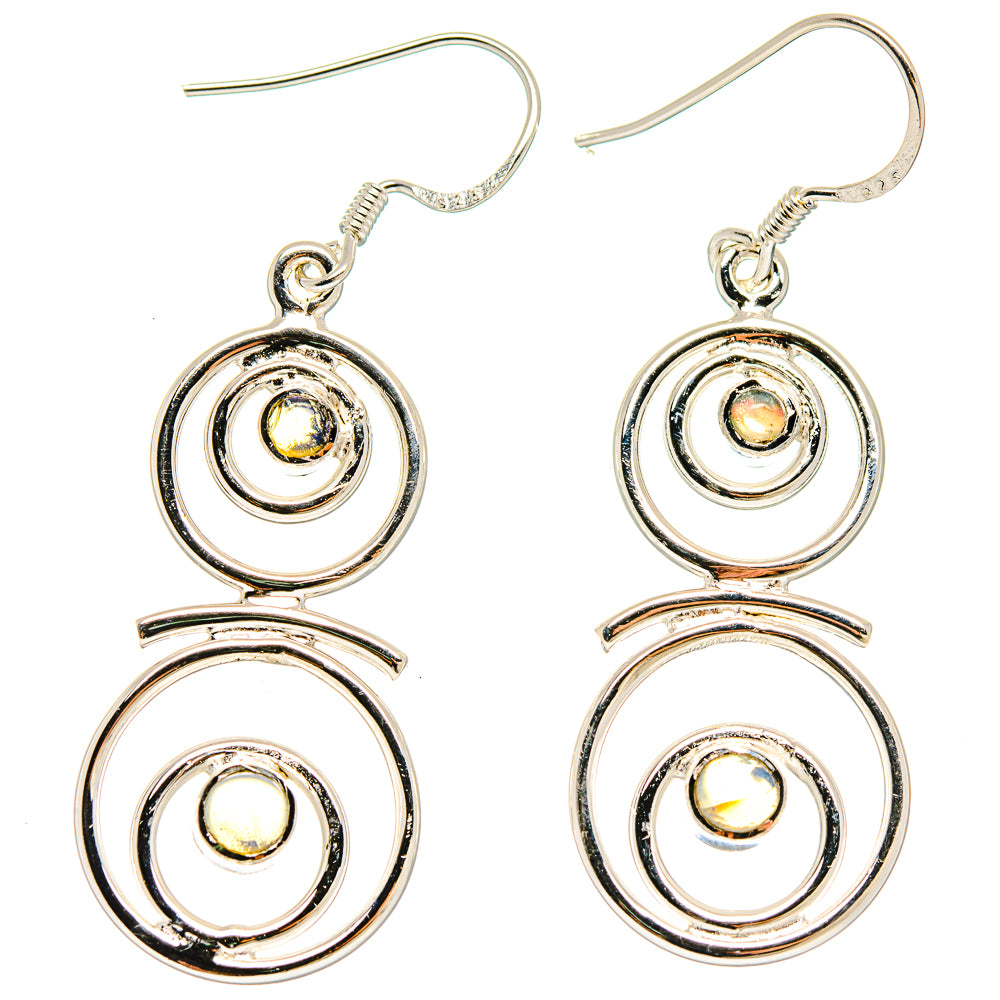 Ethiopian Opal Earrings handcrafted by Anasilvercos - EARR422849