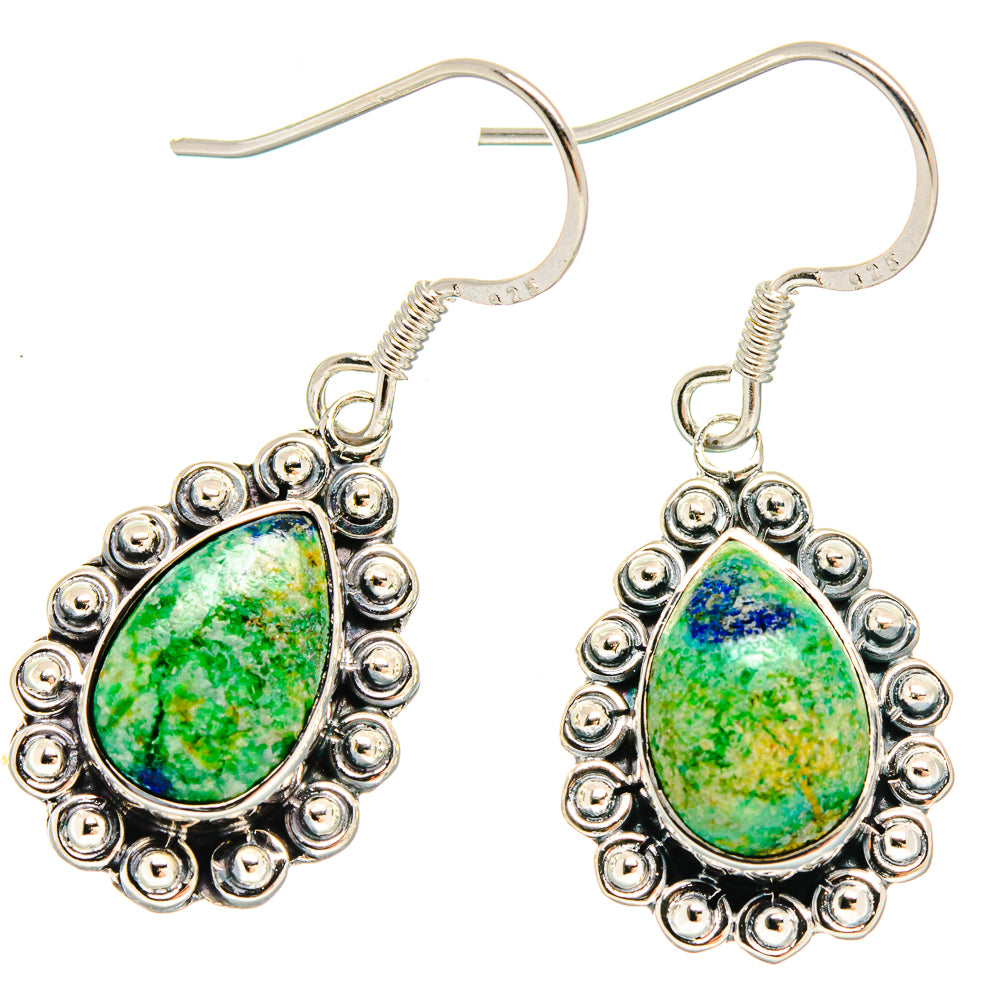 Azurite Earrings handcrafted by Anasilvercos - EARR422852